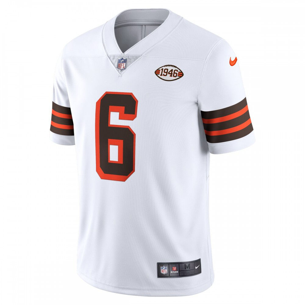Baker Mayfield Cleveland Browns Nike 1946 Collection Alternate Vapor Limited Jersey - White-GridironStore